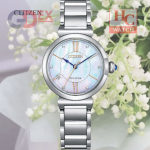 NEW CITIZEN L EM1070-83D  MOTHER OF PEARL ECO DRIVE STAINLESS STEEL LADIES WATCH
