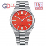 New Citizen NJ0158-89W Tsuyosa X Pantone Glowing Red Dial Automatic Gent Watch