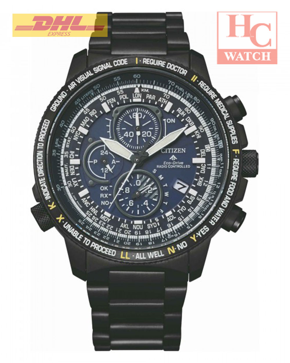 CITIZEN PROMASTER AT819585L EcoDrive Super Titanium RadioControlled