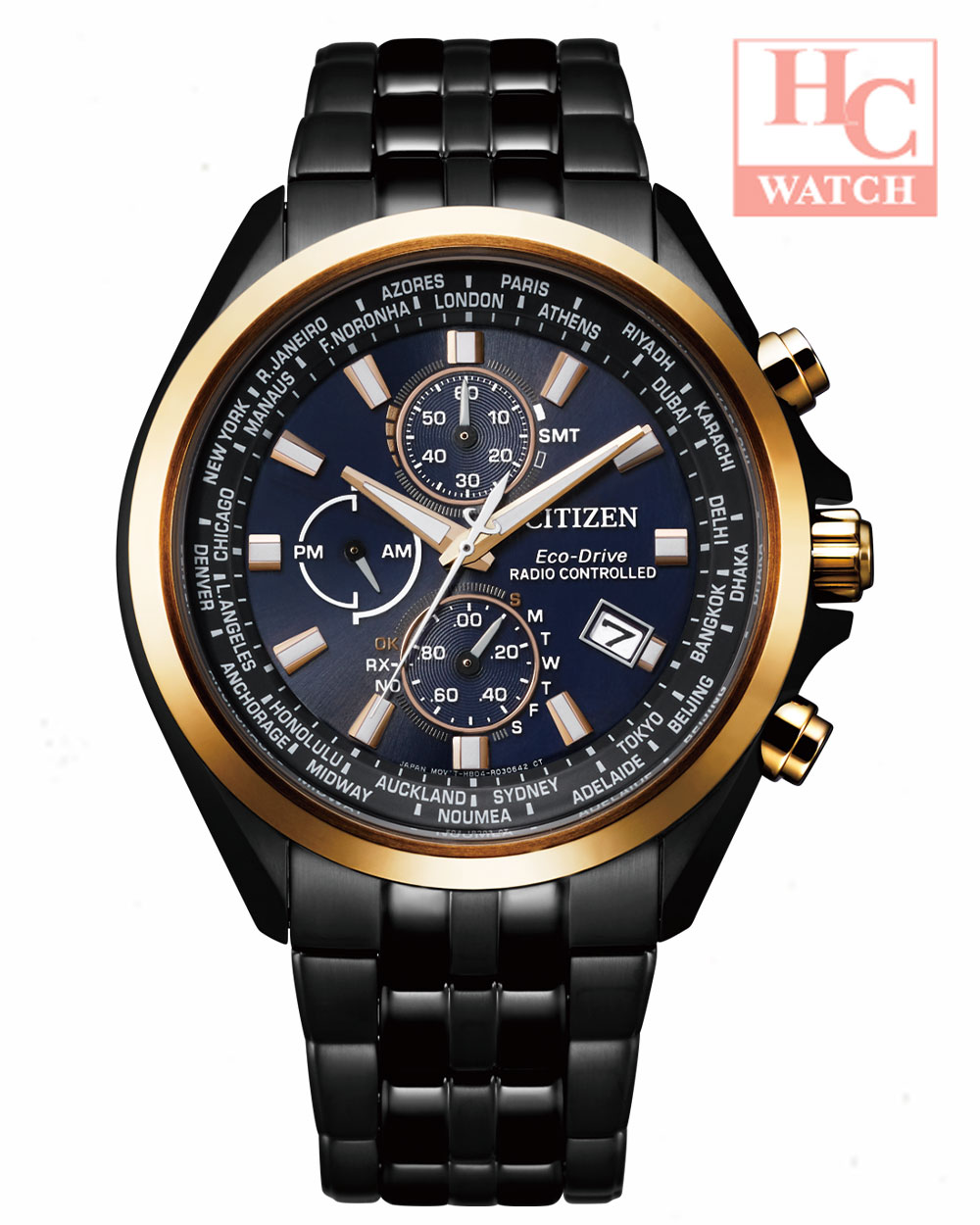 CITIZEN AT820681L ECODRIVE PERPETUAL CALENDAR RADIOCONTROLLED WATCH