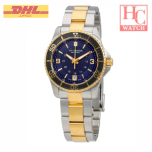 New Victorinox Swiss Army 241790 Maverick Blue Dial Quartz Stainless Steel Watch