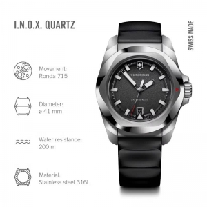 Victorinox Swiss Army I.N.O.X. 242028 Quartz Antimagnetic Swiss Made Watch