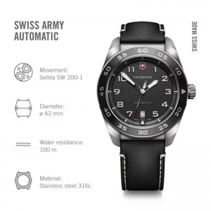 Victorinox Swiss Army 242044 Swiss Army Automatic Watch with exhibition caseback stainless steel swiss made