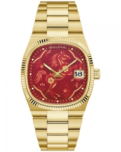 Bulova 97B242 Red Dial Stainless Steel Bracelet Super Seville Limited Edition 888 Pcs Worldwide