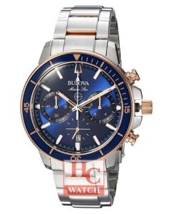 New BULOVA 98B301 MARINE STAR CHRONO 200M Analog Men's Watch