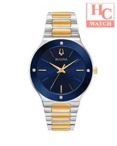 Bulova 98E117 Futuro Men's Watch Two-Tone Silver/Gold 43mm Stainless Steel