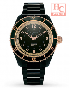 ALPINA AL-281BY3V4 Black Dial Ladies Horological Black Rubber Strap Smart Watch