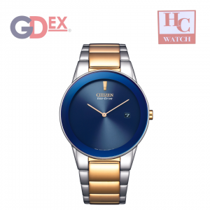 NEW CITIZEN AU1064-85L BLUE DIAL ECO-DRIVE STAINLESS STEEL GENT'S WATCH