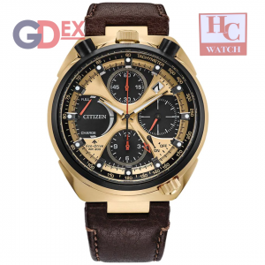 New Citizen Promaster AV0072-01X Bullhead Tsuno Chrono Racer 50th Anniversary Brown Dial Gent's Watch