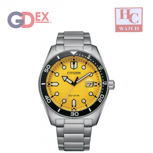 NEW CITIZEN AW1760-81Z YELLOW DIAL ECO DRIVE GENT'S WATCH