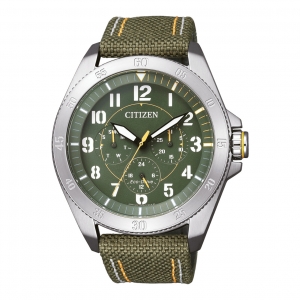 Citizen BU2030-09W Chronograph Men's Eco-Drive Fabric Strap Watch