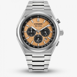 Citizen Zenshin Super Titanium CA4610-85Z Orange Dial 42.5mm Men Watch