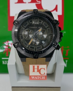 CERUTTI 1881 CHRONOGRAPH BROWN LEATHER STRAP CRA20004 ANALOG MEN'S WATCH