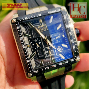 NEW CERRUTI 1881  CTCIWGO0018502 ODISSEA BLACK SILICONE STRAP MEN QUARTZ WATCH