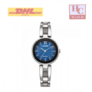 NEW CITIZEN EM0807-89L BLUE DIAL ECO-DRIVE LADIES WATCH