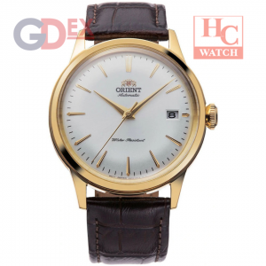 ORIENT FAC0000BW MAN BAMBINO V3 GENERATION AUTOMATIC GOLD PLATED LEATHER STRAP