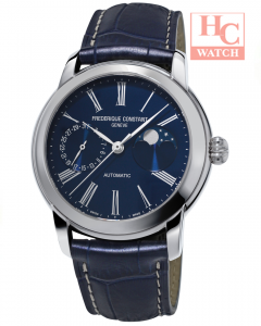 FREDERIQUE CONSTANT FC-712MN4H6 Classic Moonphase Automatic Blue Dial Men's Blue Leather Watch