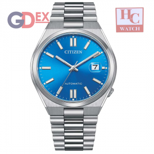 New Citizen NJ0158-89L Tsuyosa X Pantone Glowing Blue Dial Automatic Gent Watch