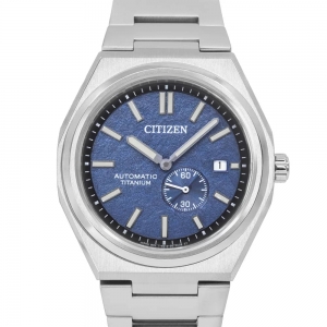 Citizen Zenshin NJ0180-80L 40.5mm Galaxy Blue Super Titanium Mechanical Automatic 100m Watch