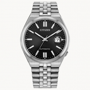 Citizen Tsuyosa 60 NK0020-55E Black Dial Stainless Steel Bracelet Automatic Watch
