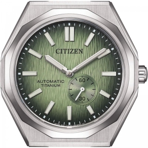 Citizen Zenshin NK5020-58X Green Dial Automatic 40.5mm Super Titanium Men Watch