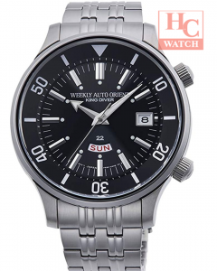 ORIENT RA-AA0D01B WEEKLY AUTO 70TH ANNIVERSARY KING DIVER SILVER BRACELET WATCH