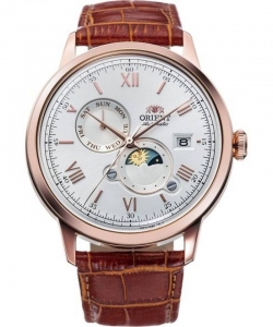 Orient Bambino RA-AK0801S30B Mechanical Classic Watch Leather Strap 41.5mm Sapphire Glass Watch