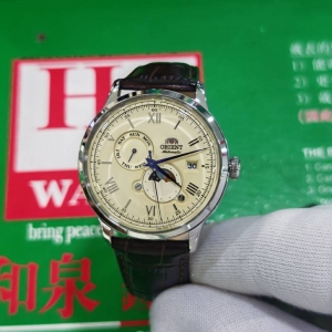 ORIENT BAMBINO VERSION 9 RA-AK0803Y30B SUN & MOON AUTOMATIC WATCH