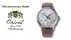 Orient RA-AK0808S30B Bambino Sun & Moon Automatic 75th Anniversary Limited Edition Watch (5500 pieces)