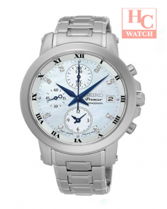 SEIKO Premier SNDV59P1 Stainless Steel Strap Blue Dial Analog Watch