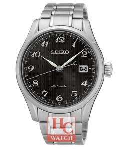 Seiko SPB037J1 Presage Classic Automatic Black Ripple Dial Men's Watch