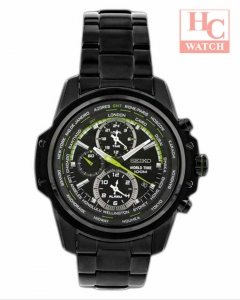 SEIKO Criteria SPL045P1 World Time Alarm Multi-Function Watch
