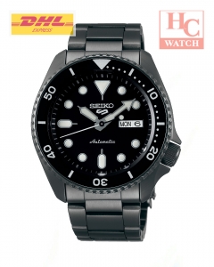 New Seiko 5 Sports SRPD65K1 Black Dial S/S Strap  Automatic Men’s Watch