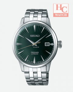 Seiko SRPE15J1 PRESAGE "Mockingbird" Cocktail Green Dial Steel Watch
