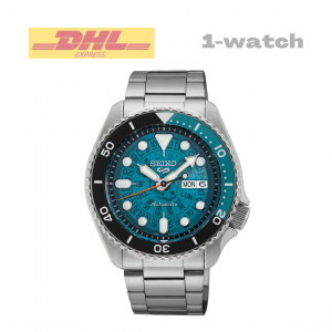 New Seiko 5 Sports SRPJ45K1 SKX Skeleton Style Sea Green Automatic Gent's Watch
