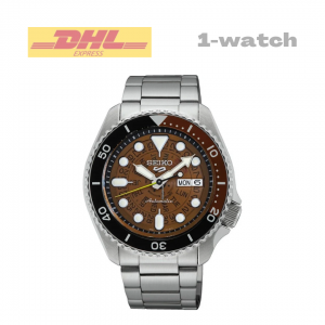New Seiko 5 Sports SRPJ47K1 SKX Skeleton Style Sea Brown Automatic Gent's Watch