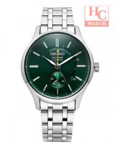 SEIKO SSA397J1 PRESAGE "Zen Garden" Green Dial Steel Watch