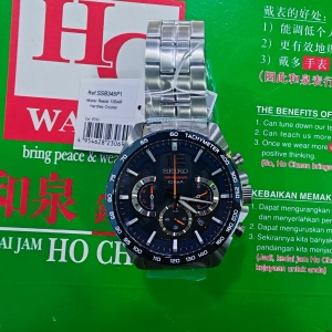 Seiko Chronograph SSB345P1 Sport Chronograph 100m Blue Dial Stainless Steel Men Watch