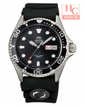 ORIENT AA02007B RAY II BLACK SILICONE STRAP ANALOG MEN'S WATCH