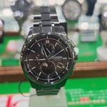 Citizen Attessa Moon Phase Radio Solar Waterproof Watch BY1006-62E Men's Black Watch