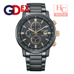 Citizen CA0846-81E Chronograph Eco-Drive Black Dial Men's Watch  ✅Calibre No. B612 ✅Maximum run time from full charge (Normal Use Condition) Approximately 7 months ✅Strap Stainless Steel ✅Water Resistant to 10 bar /100m ✅Case Thickness 11.5mm ✅Case Size :