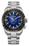 Citizen Attesa CB0288-65L Unite With Blue Eco-drive Solar Radio Super Titanium Unisex Watch