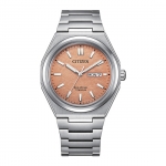 Citizen AW0130-85Z Super Titanium Eco-Drive Orange Dial 39mm 10ATM Men Watch