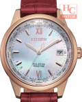 Citizen Eco-Drive FC8009-18Y World Time Sapphire Leather Strap Watch