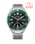 New Citizen NY0071-81E Automatic Promaster S/S Strap Green Case Black Dial Analog Men's Watch