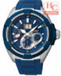 SEIKO Velatura SNP103P1 Kinetic Perpetual ST.S Sapphire Blue Silicone Watch