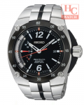 SEIKO Kinetic SRG005P1 Sportura Direct Drive Stainless Steel Strap Black Dial KInetic Watch