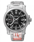 New SEIKO Men's Premier SRG009P1 Kinetic Direct Drive ST.Steel Sapphire Crystal