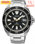 Seiko Prospex SRPE35K1 King Samurai Auto Diver's Black Dial Siver Bracelet