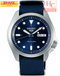 New Seiko 5 Sports SRPE63K1 Blue Dial Blue Nylon Strap Analog Gents Watch